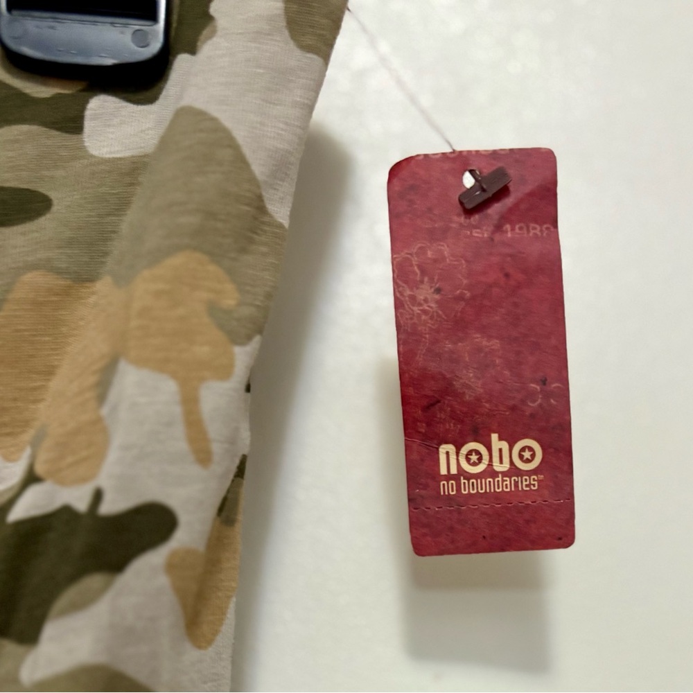 NOBO Camouflage Tank Top - Green and Tan - Picture 2 of 4